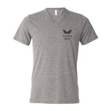Women's American Patriot Topknot Tee in Gray