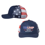 Trump Won Patriotic Baseball Cap (available in 3 different styles!)