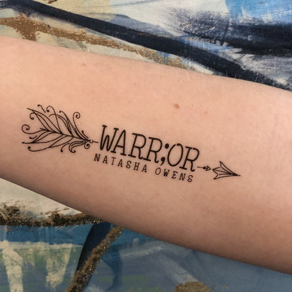 Temporary Scripture Tattoos - Warrior